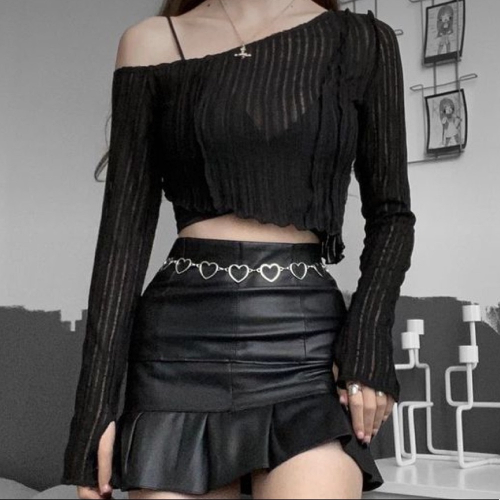 Grunge black long sleeve